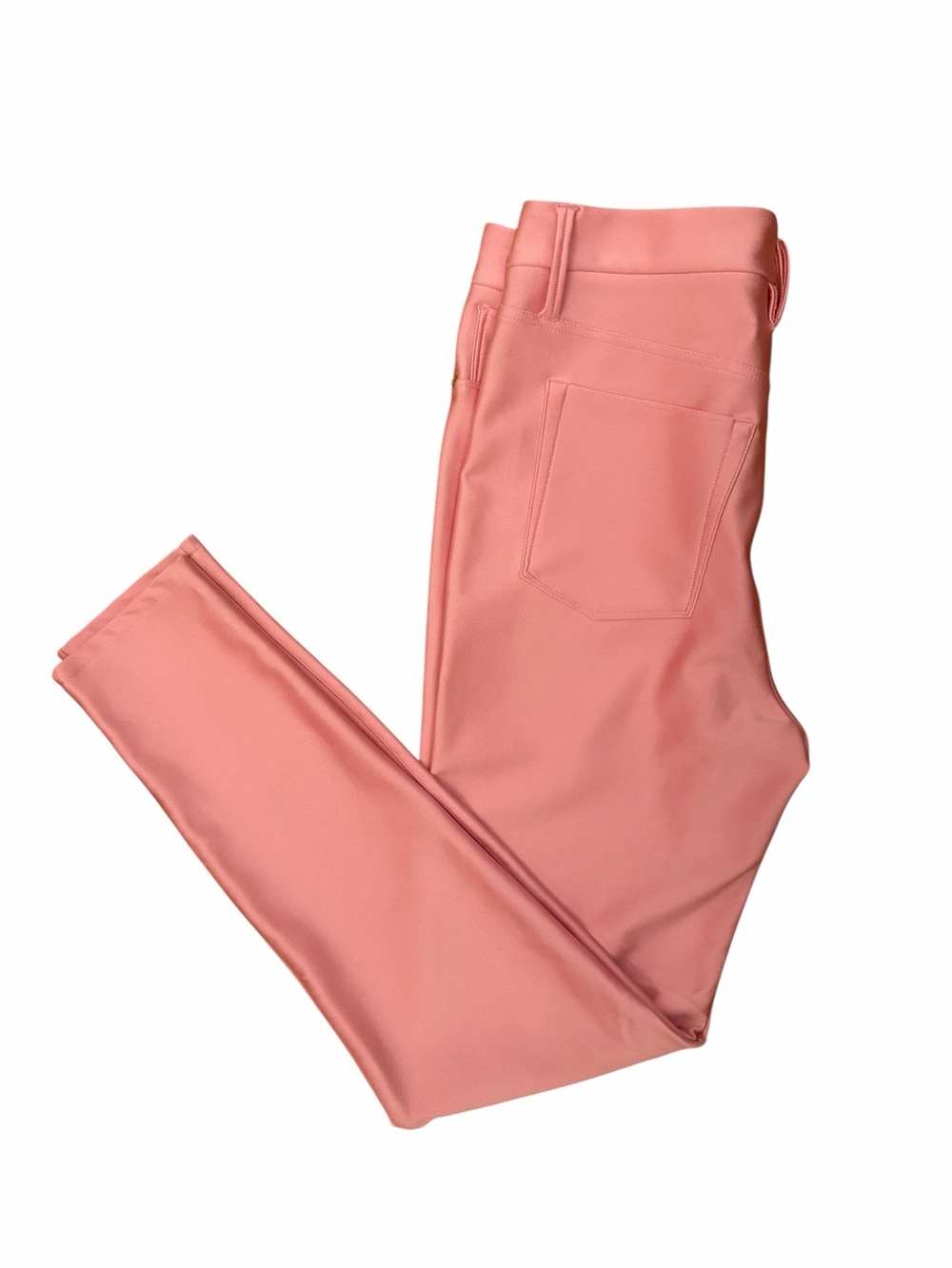 Good American Pink Ponte High-Waist Leggings Pants